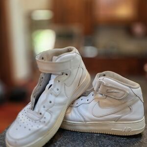 Nike White High-Top Sneakers